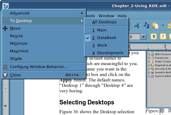 Multiple Desktop Selection